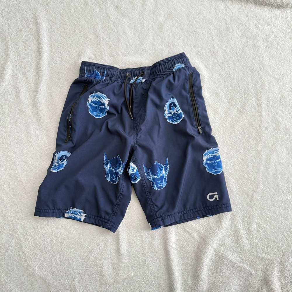 Boys Gap X Marvel hybrid shorts navy M 8